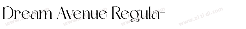 Dream Avenue Regula字体转换